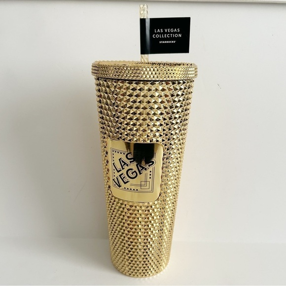 Starbucks Gold Studded Limited Edition Las Vegas Venti Tumbler - Picture 3 of 5